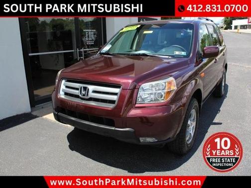 Burgundy 2008 Honda Pilot EX-L