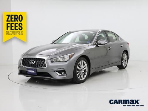 Gray 2023 INFINITI Q50 Luxe