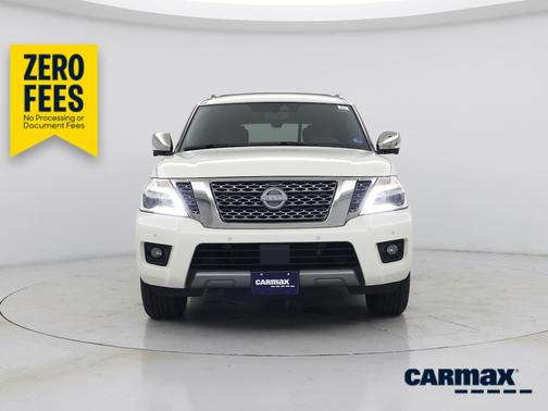 White 2020 Nissan Armada Platinum