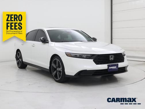 White 2024 Honda Accord Hybrid Sport