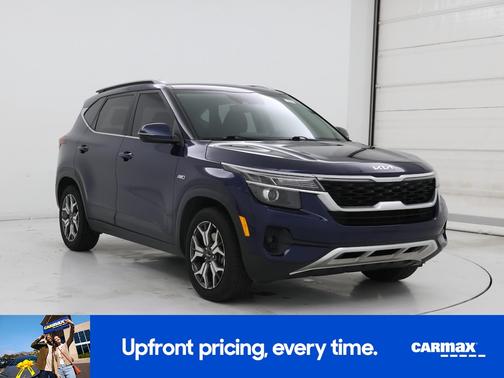Blue 2022 Kia Seltos EX