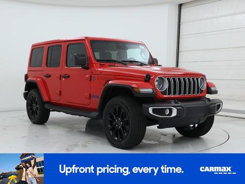 Red 2025 Jeep Wrangler 4xe Sahara