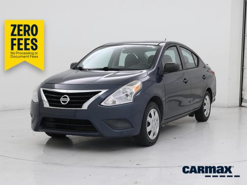 Blue 2015 Nissan Versa S Plus