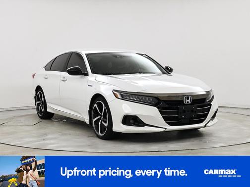 White 2022 Honda Accord Hybrid Sport