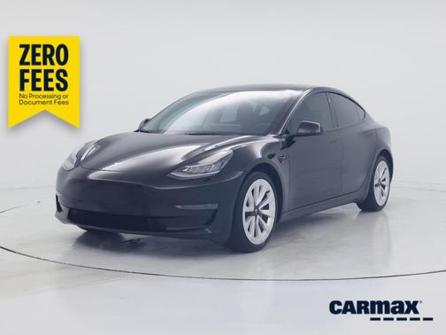 Black 2022 Tesla Model 3