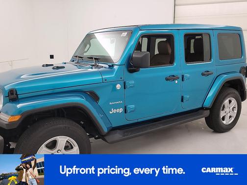 Blue 2020 Jeep Wrangler Unlimited Sahara