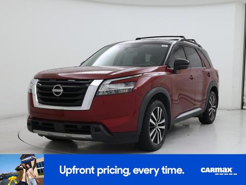 Red 2023 Nissan Pathfinder Platinum