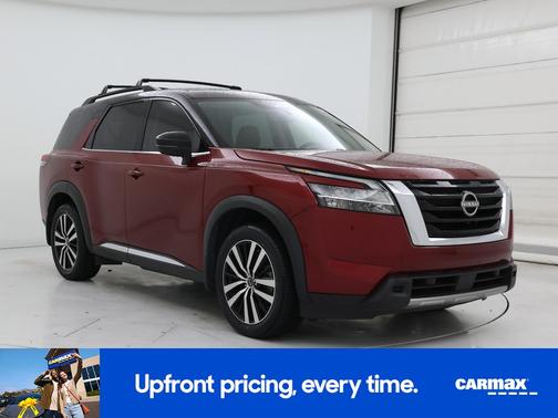 Red 2023 Nissan Pathfinder Platinum