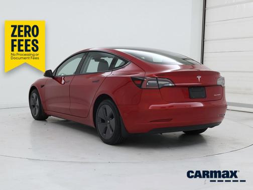 Red 2023 Tesla Model 3 Long Range