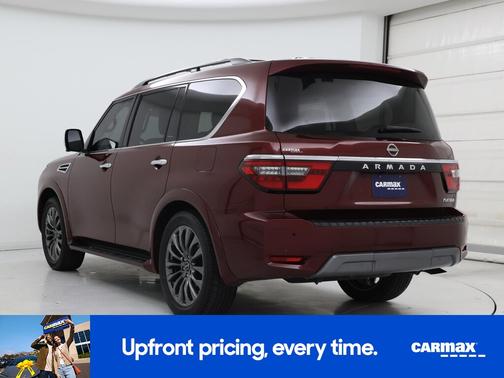 Red 2023 Nissan Armada Platinum