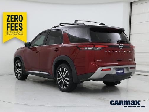 Red 2023 Nissan Pathfinder Platinum