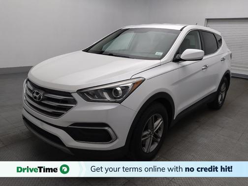 Pearl White 2018 Hyundai Santa Fe Sport 2.4L