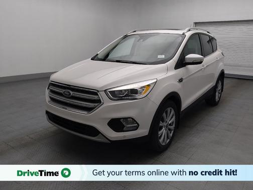 White Platinum Metallic Tri-Coat 2017 Ford Escape Titanium