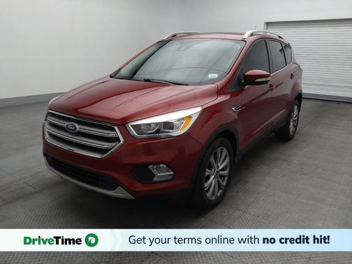 Red 2017 Ford Escape Titanium