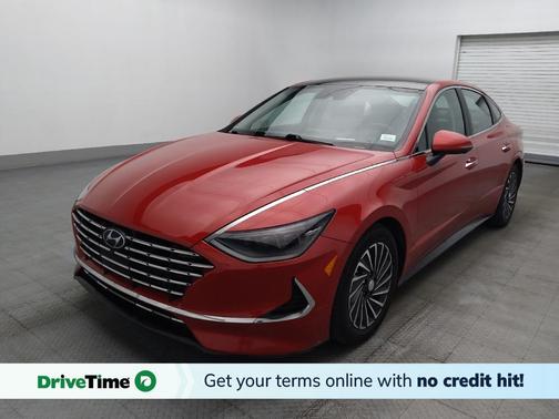 Calypso Red 2021 Hyundai SONATA Hybrid Limited
