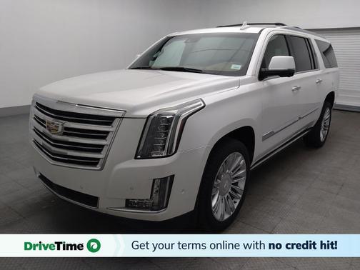 Crystal White Tricoat 2017 Cadillac Escalade ESV Platinum