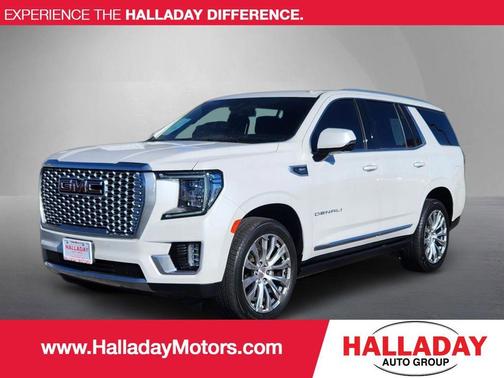 White Frost Tri-Coat 2023 GMC Yukon Denali SUV
