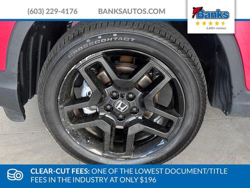 Radiant Red Metallic II 2025 Honda Passport AWD Black