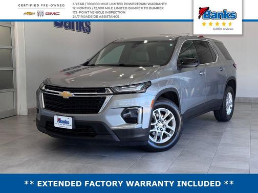 Sterling Gray Metallic 2023 Chevrolet Traverse LS