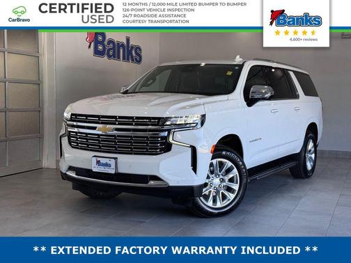 Summit White 2024 Chevrolet Suburban Premier