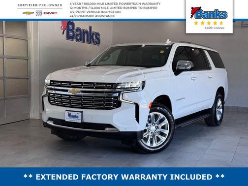 Summit White 2024 Chevrolet Suburban Premier