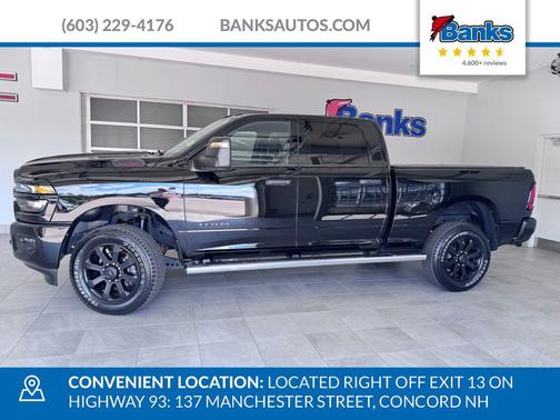 Diamond Black Crystal Pearlcoat 2025 RAM 2500 Big Horn Crew Cab 4x4 6'4' Box