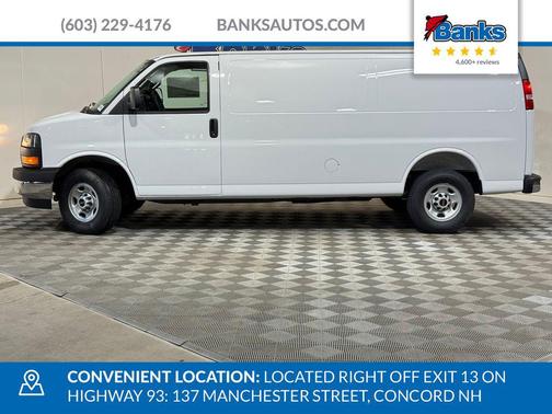 Summit White 2026 GMC Savana 3500 3500 Extended Wheelbase, Work Van, RWD