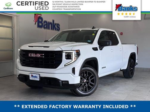 Summit White 2023 GMC Sierra 1500 Elevation