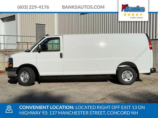 Summit White 2025 Chevrolet Express 3500 RWD 3500 Extended Wheelbase WT