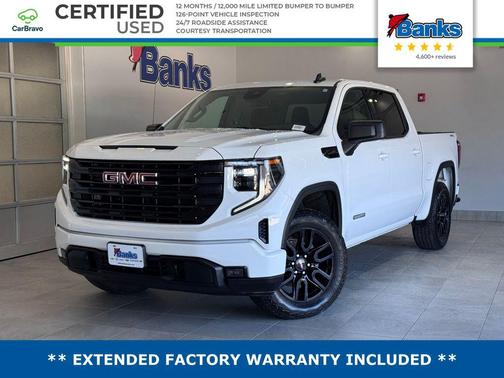 Summit White 2024 GMC Sierra 1500 Elevation