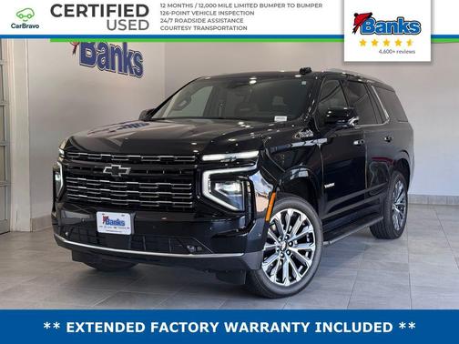 Black 2025 Chevrolet Tahoe High Country