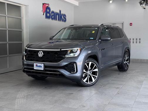 Platinum Gray Metallic 2025 Volkswagen Atlas 2.0T SEL Premium R-Line 4MOTION