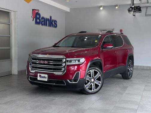 Volcanic Red Tintcoat 2023 GMC Acadia AWD SLT
