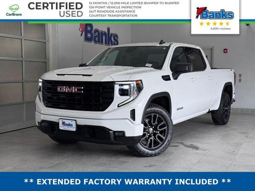 Summit White 2023 GMC Sierra 1500 Elevation