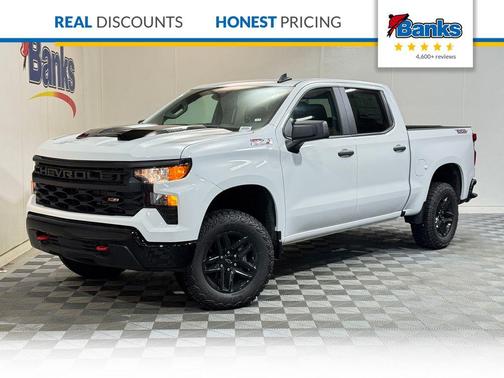 Summit White 2026 Chevrolet Silverado 1500 Custom Trail Boss