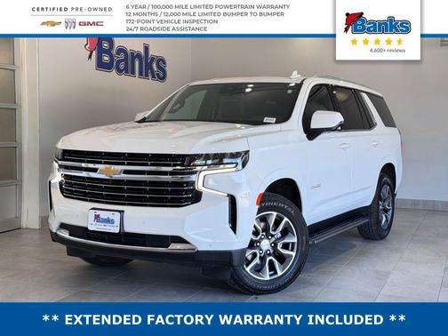 Summit White 2023 Chevrolet Tahoe LT