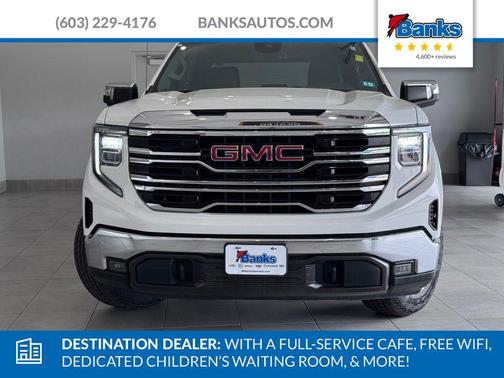 Summit White 2025 GMC Sierra 1500 SLT