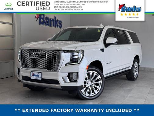 White Frost Tricoat 2024 GMC Yukon XL Denali