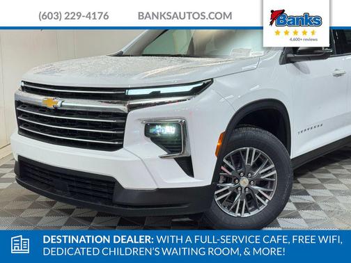 Summit White 2026 Chevrolet Traverse LT