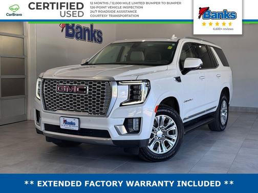 White Frost Tricoat 2021 GMC Yukon Denali
