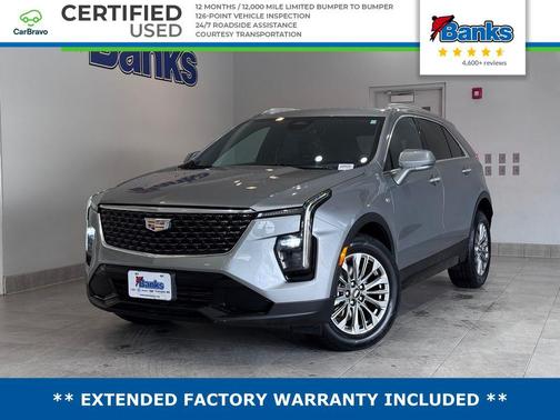 Argent Silver Metallic 2024 Cadillac XT4 Premium Luxury