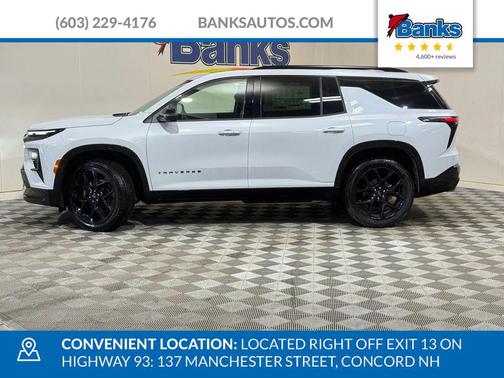 Polar White Tricoat 2026 Chevrolet Traverse RS