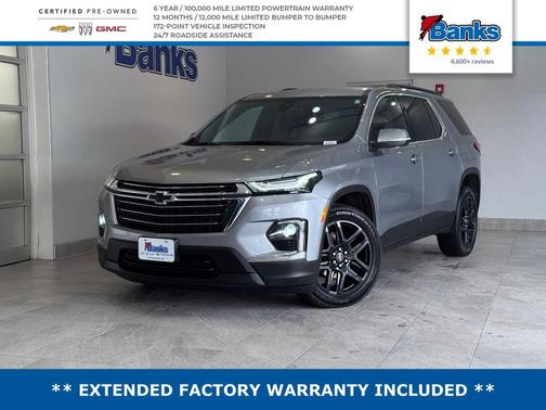 Sterling Gray Metallic 2023 Chevrolet Traverse LT Cloth