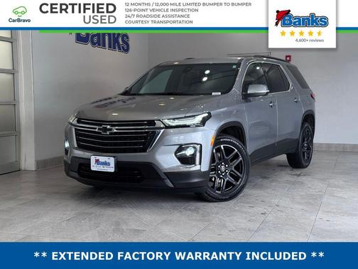 Sterling Gray Metallic 2023 Chevrolet Traverse LT Cloth