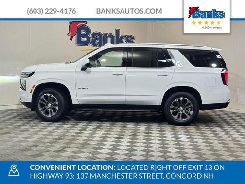 Summit White 2026 Chevrolet Tahoe LT