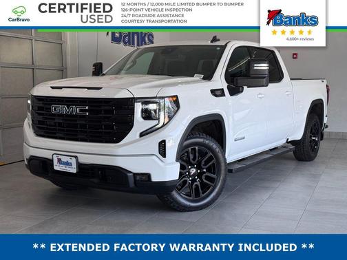 Summit White 2024 GMC Sierra 1500 Elevation