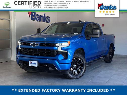 Glacier Blue Metallic 2024 Chevrolet Silverado 1500 RST