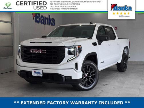 Summit White 2024 GMC Sierra 1500 Elevation