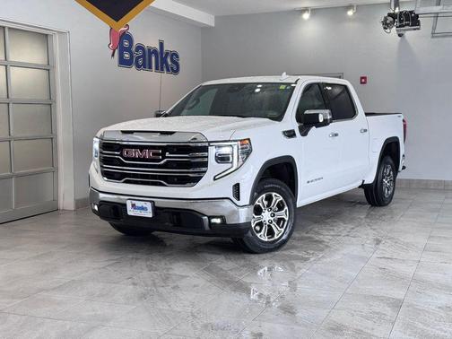 Summit White 2025 GMC Sierra 1500 SLT