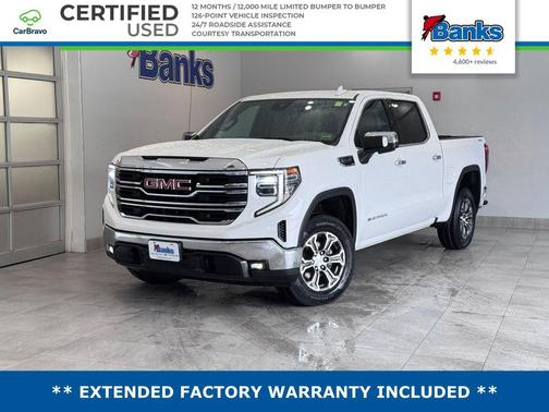 Summit White 2025 GMC Sierra 1500 SLT